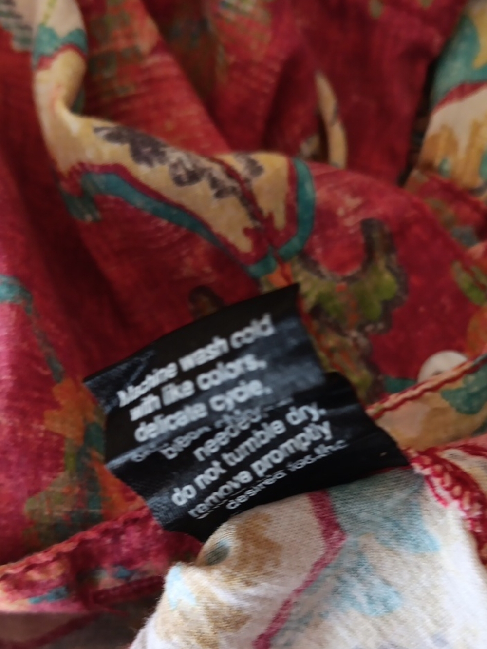 Cino Sundance Flying Peacock Shirt. Boho. Coadral Cowgirl. - Picture 10 of 12